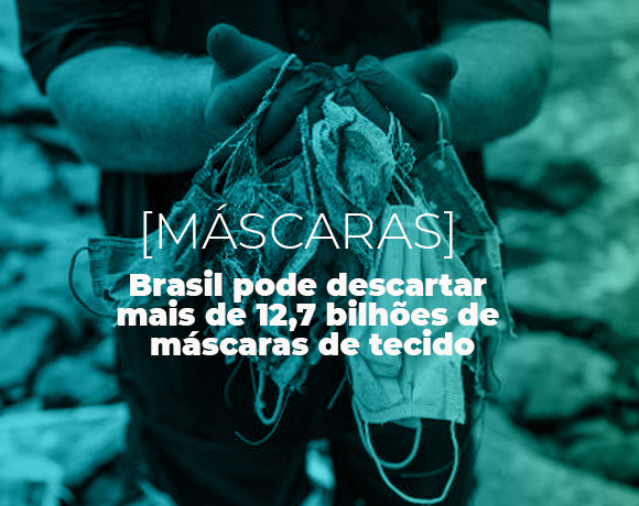 Brasil pode descartar mais de 12,7 bilhões de máscaras de tecido